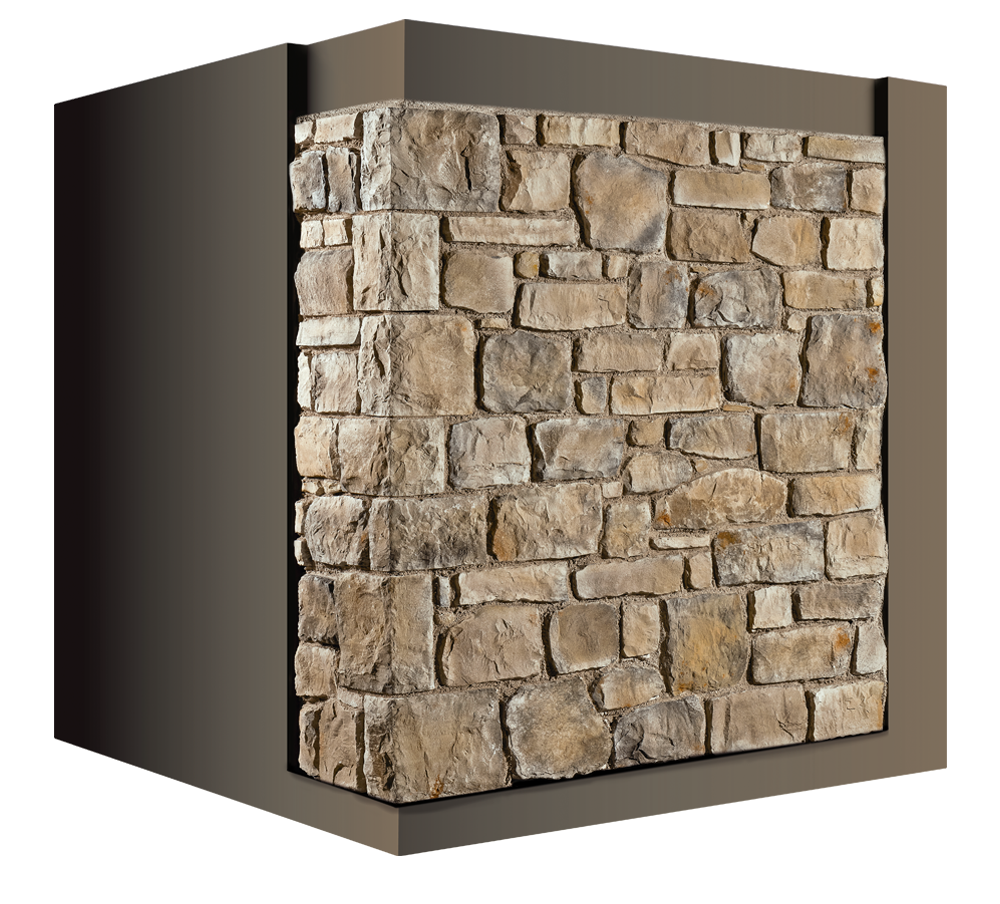 Manufactured stone veneer model Rocca with profile Square | Facade ...